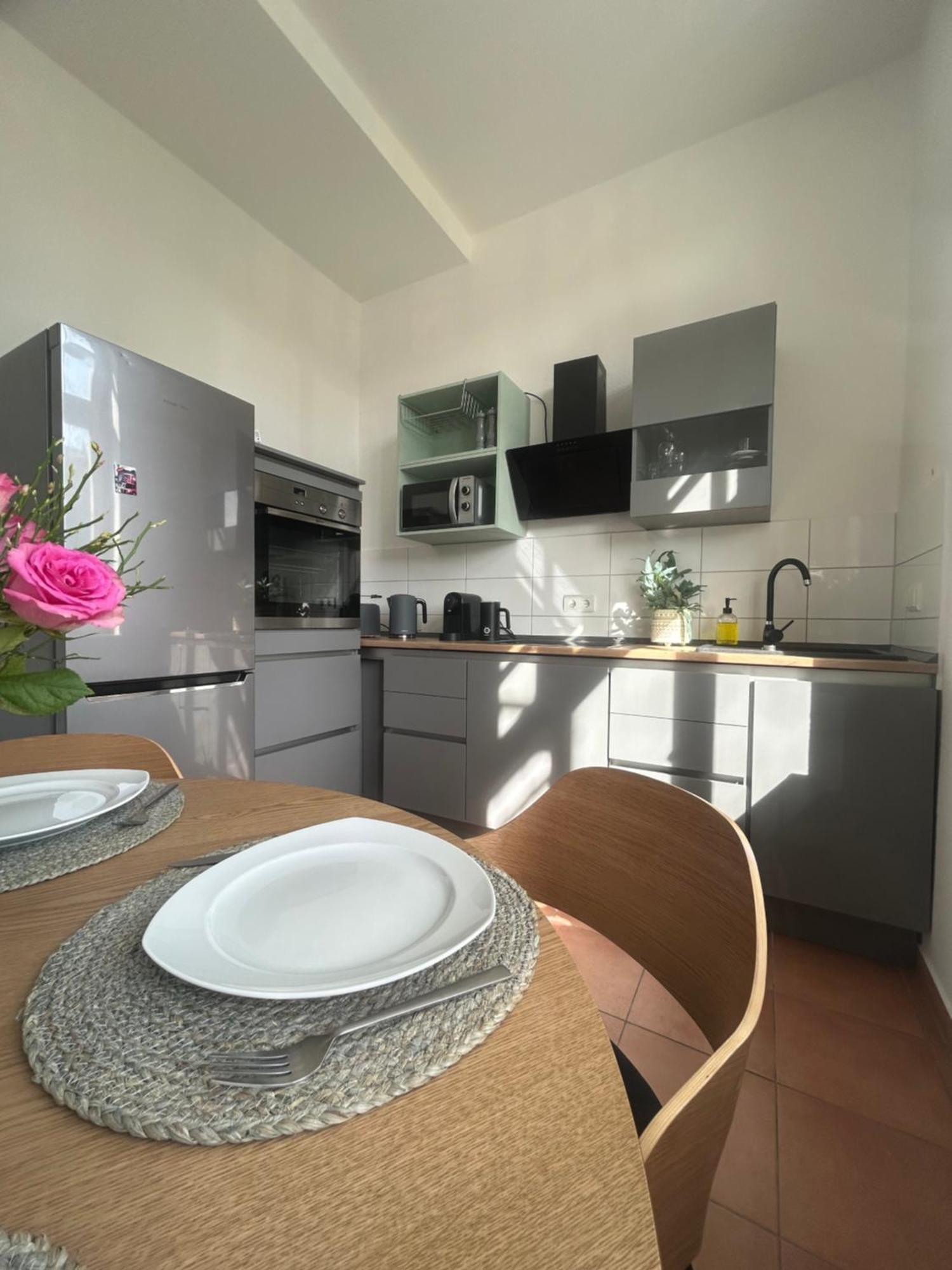 Mintara Komfort Apartment Mit Grill -Terrasse, Sky Und Parkplatz Magdeburg Exterior photo